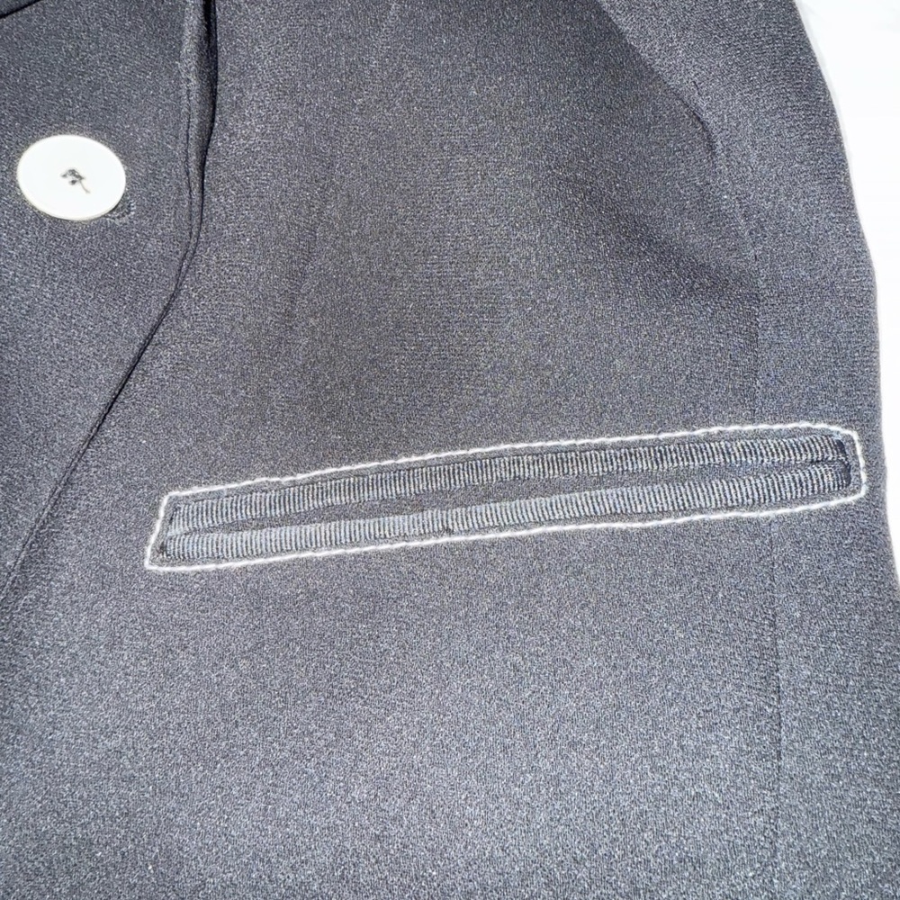 Mango MNG Women’s Double Breasted Black Blazer With Contrast Stitching Size M - Picture 6 of 7